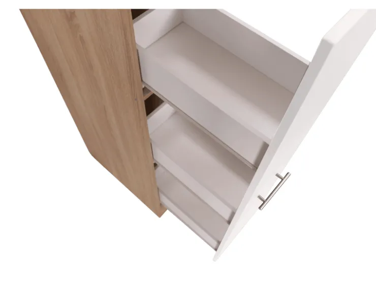 Respekta Pfannen<Küchen-Apothekerschrank Merle 30 cm Weiß