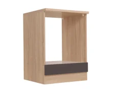 Respekta Küchenschränke<Küchen-Herdumbauschrank Merle 60 cm Grau