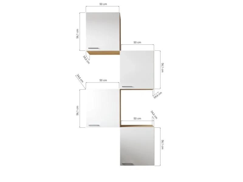 Sale Küchenmöbel-Set 7 Merle 100 cm Küchenschränke|Einbauküchen