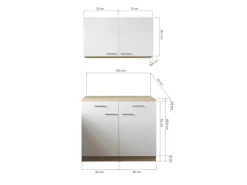 Sale Küchenmöbel-Set 10 Merle 100 cm Miniküchen|Küchenschränke