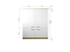 Clearance Respekta Küchenmöbel-Set 1 Merle 100 cm Weiß