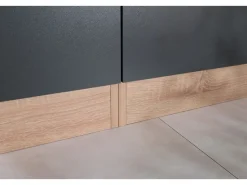 Clearance Respekta Küchenmöbel-Set 4 Merle 100 cm Schwarz