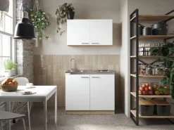 New Respekta Küchenmöbel-Set 4 Merle 100 cm Weiß
