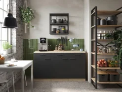 Clearance Küchenmöbel-Set 12 Merle 150 cm Pantryküchen|Miniküchen