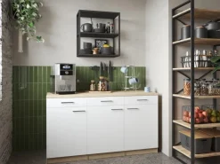 Discount Respekta Küchenmöbel-Set 13 Merle 150 cm Weiß