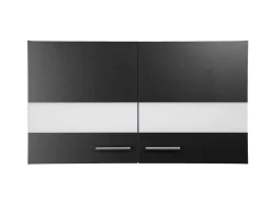 Clearance Respekta Küchen-Oberschrank Merle 100 cm Schwarz