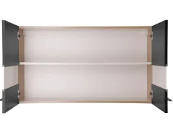 Clearance Respekta Küchen-Oberschrank Merle 100 cm Schwarz