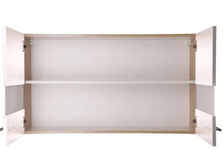 Clearance Respekta Küchen-Oberschrank Merle 100 cm Weiß
