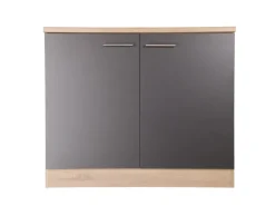 Clearance Respekta Küchen-Spülenunterschrank Merle 100 cm Grau