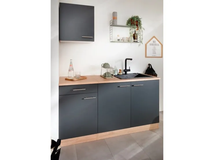 Clearance Respekta Küchen-Spülenunterschrank Merle 100 cm Grau
