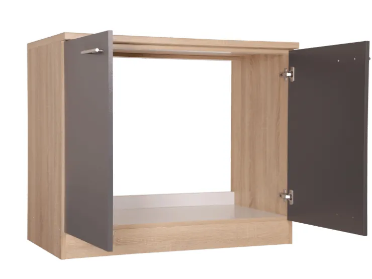 Clearance Respekta Küchen-Spülenunterschrank Merle 100 cm Grau