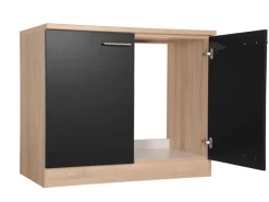 Best Küchen-Spülenunterschrank Merle 100 cm Küchenschränke|Einbauküchen