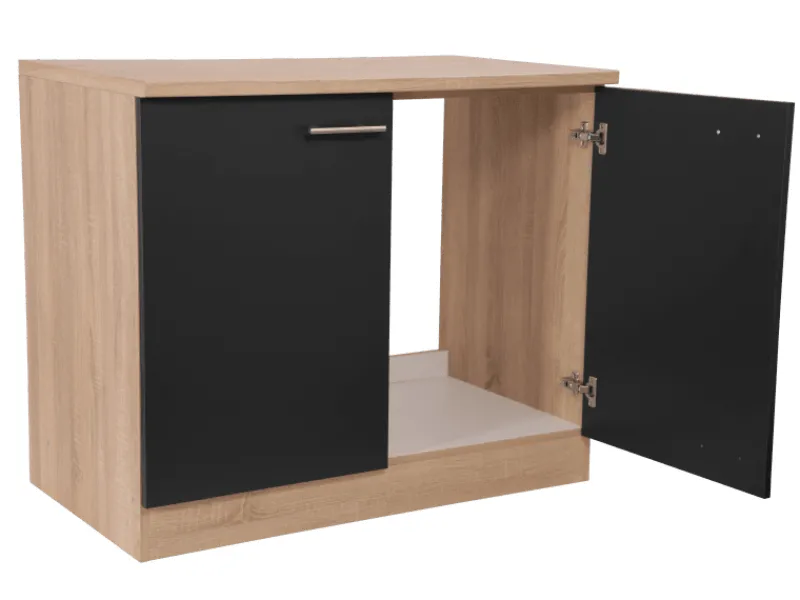 Best Küchen-Spülenunterschrank Merle 100 cm Küchenschränke|Einbauküchen