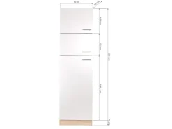 Respekta Gefrierschränke|Kühlschränke<Küchen-Umbauschrank Merle 60 cm Schwarz