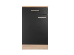 Sale Respekta Küchen-Unterschrank Merle 50 cm Schwarz
