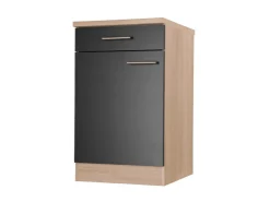 Sale Respekta Küchen-Unterschrank Merle 50 cm Schwarz