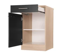 Sale Respekta Küchen-Unterschrank Merle 50 cm Schwarz