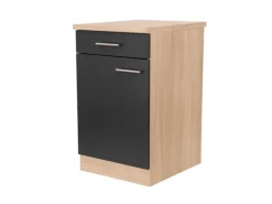 Sale Respekta Küchen-Unterschrank Merle 50 cm Schwarz