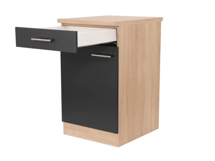 Sale Respekta Küchen-Unterschrank Merle 50 cm Schwarz