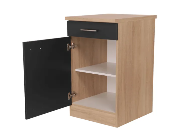 Sale Respekta Küchen-Unterschrank Merle 50 cm Schwarz