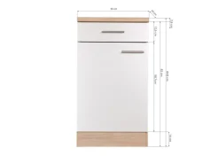 Sale Respekta Küchen-Unterschrank Merle 50 cm Schwarz
