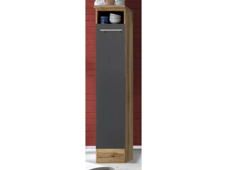 Sale Respekta Küchenzeile 250 cm -Wildeiche Nachbildung Grau