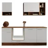 Best Respekta Küchenzeile Hilde LBBEKB220EWC ohne E-Geräte 220 cm Weiß
