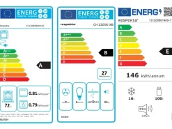 Sale Küchenzeile KB270ESSC 270 cm  -Eiche Sägerau Nachbildung Kühlschränke|Einbauküchen