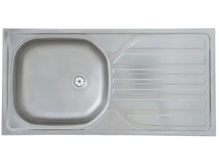 Best Respekta Küchenzeile KB225EYGC 225 cm -Eiche York Nachbildung Grau