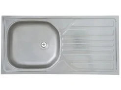 Best Küchenzeile KB225EYWC 225 cm -Eiche York Nachbildung Einbauküchen|Kühlschränke