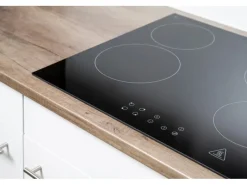 Best Küchenzeile KB270EYW 270 cm -Eiche York Nachbildung Kochfelder|Einbauküchen
