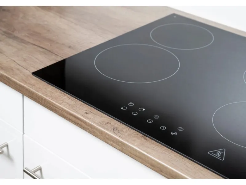 Küchenzeile KB310EYW 310 cm -Eiche York Nachbildung Winkelküchen|Einbauküchen