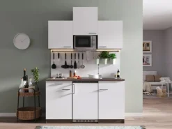 Sale Respekta Küchenzeile KB150EYWMI 150 cm -Eiche York Nachbildung Weiß