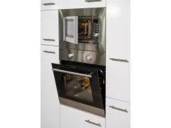 New Respekta Küchenzeile KB360EYWMIGKE 360 cm Weiß Seidengl.-Eiche York Nachbildung Weiß Seidenglanz