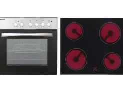 Respekta Winkelküchen|Herde<Küchenzeile KB250WSC 250 cm Schwarz-Weiß