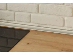Respekta Winkelküchen|Kochfelder<Küchenzeile Marleen 220 cm Artisan-Eiche Weiß Winkel Weiß Hochglanz
