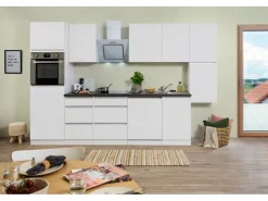 Sale Respekta Küchenzeile ohne E-Geräte LBKB270BBMA 270 cm Nachbildung Buche