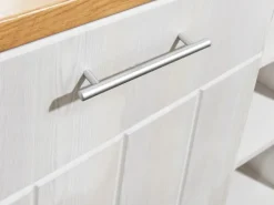 Outlet Respekta Landhaus Winkelküche/ Inselküche Anton 280 x 172 cm Lärche Weiß