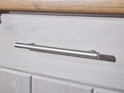 Outlet Respekta Landhaus Winkelküche/ Inselküche Anton 280 x 172 cm Lärche Weiß