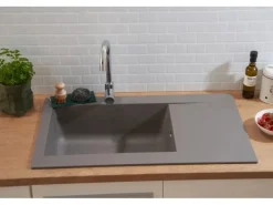 Outlet Mineralite Einbauspüle Denver 86 x 50 cm Granitspülen|Einbauküchen