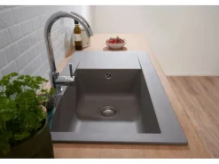 Outlet Mineralite Einbauspüle Denver 86 x 50 cm Granitspülen|Einbauküchen