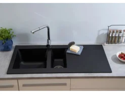 Discount Mineralite Einbauspüle Denver 100 x 50 cm Granitspülen