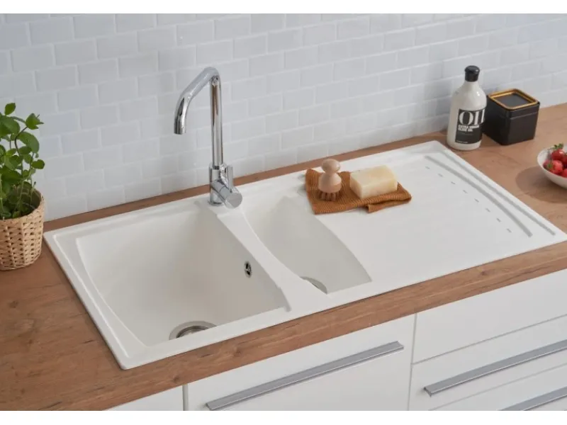 Best Mineralite Einbauspüle Boston 100 x 50 cm Granitspülen|Zubehör Für Küchenarmatur