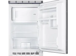 Clearance Respekta Miniküche MK100ESG 100 cm -Eiche Sägerau Nachbildung Grau