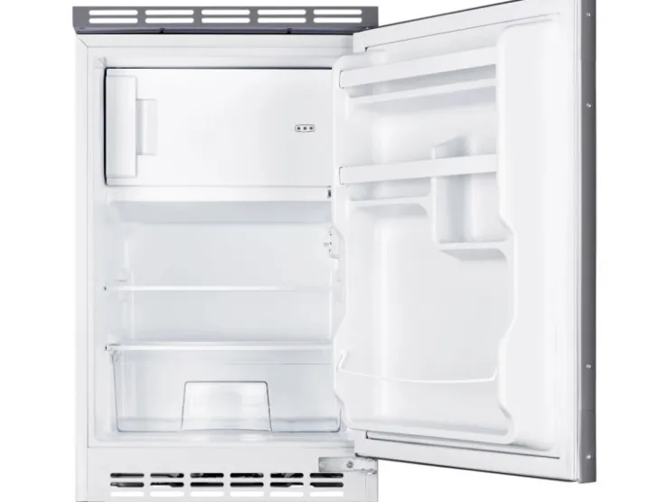 Clearance Respekta Miniküche MK100ESG 100 cm -Eiche Sägerau Nachbildung Grau