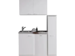 Clearance Respekta Miniküche MK130WOS 130 cm Weiß