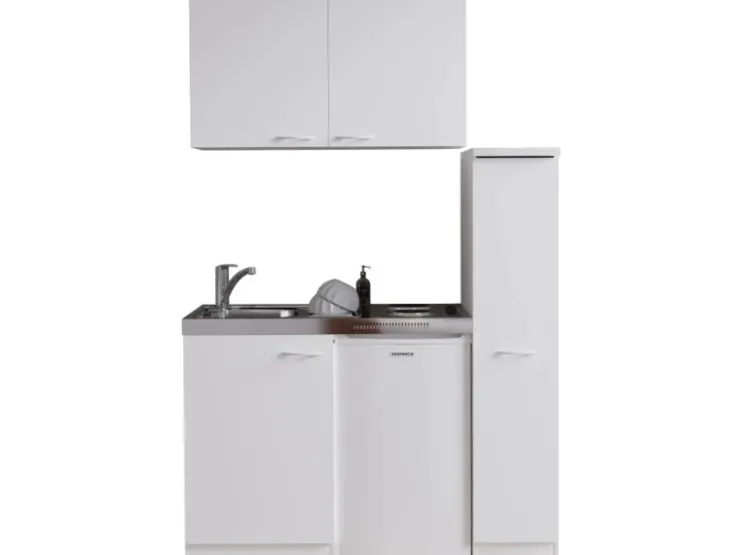 Clearance Respekta Miniküche MK130WOS 130 cm Weiß