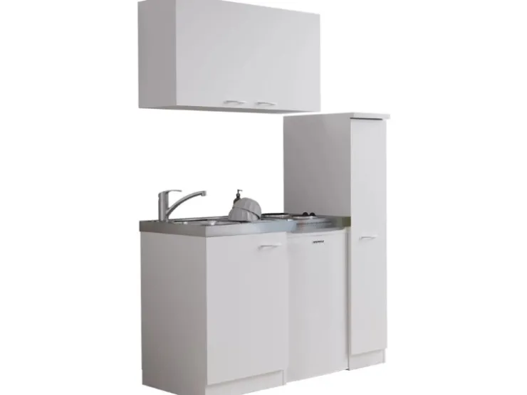 Clearance Respekta Miniküche MK130WOS 130 cm Weiß