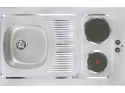 Clearance Respekta Miniküche MK130WOS 130 cm Weiß
