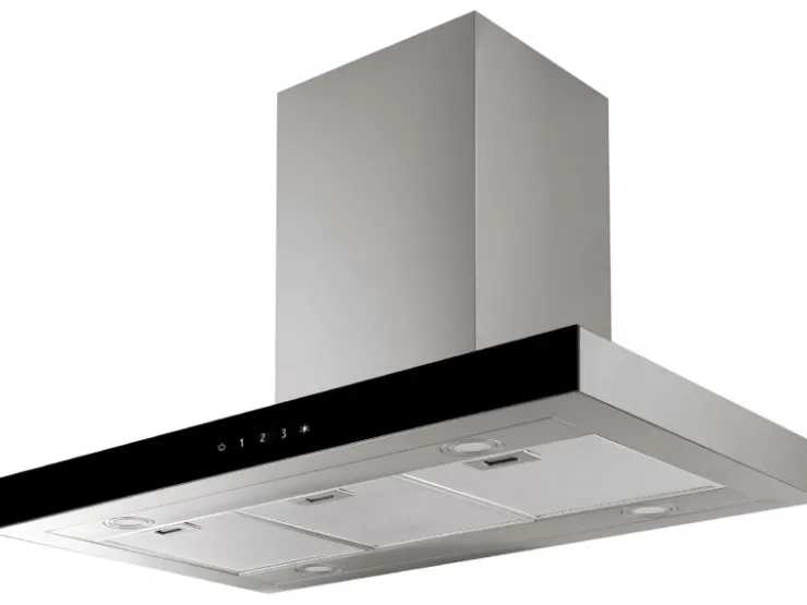Clearance Respekta Premium Inselküche 280 cm -Eiche Grau Grau Hochglanz